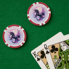 Maanverlichte Eenhoorn Tussen Vergeten Rozen, Poker Chips