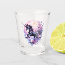 Maanverlichte Eenhoorn Tussen Vergeten Rozen, Shot Glas
