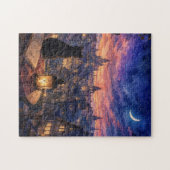 Maanverlichte Fantasiestad Puzzel (Horizontaal)