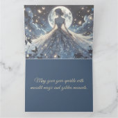 Maanverlichte feeënprinses Hemels Gewaad Kaart (Binnen)
