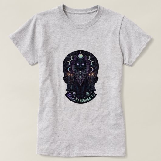 Maanverlichte Fluistering T-shirt (Design voorkant)