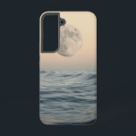 Maanverlichte getijdentelefoonhoes samsung galaxy hoesje<br><div class="desc">Dit rustgevende ontwerp beschikt over een rustig zee onder de zachte blik van een volle maan,  ideaal voor liefhebbers van rustige nachten.</div>