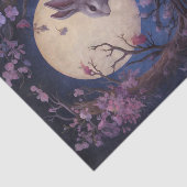 Maanverlichte Gotische Konijn Fantasy Tissuepapier (Detail)