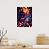 Maanverlichte Griezeldreef Poster (Keuken)