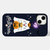 Maanverlichte Halloween Kat – Griezelige & Zoete N Case-Mate iPhone Case (Achterkant (horizontaal))