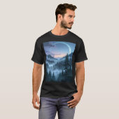 Maanverlichte heiligdom: Het etherische bos T-shirt (Voorkant volledig)