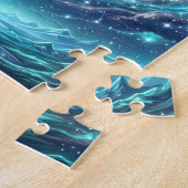 Maanverlichte Hemelgolven Legpuzzel (Zijkant)