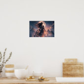 Maanverlichte Hemelse Droomlandschap Kunstposter Poster (Keuken)