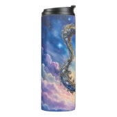 Maanverlichte Hemelse Harp – Dromerige Kosmische F Thermosbeker (Gedraaid links)