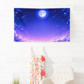 Maanverlichte Hemelse Hemel Fantasie Banner (Insitu)