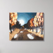 Maanverlichte herfstavond: canvasprint uncropped canvas afdruk (Voorkant)