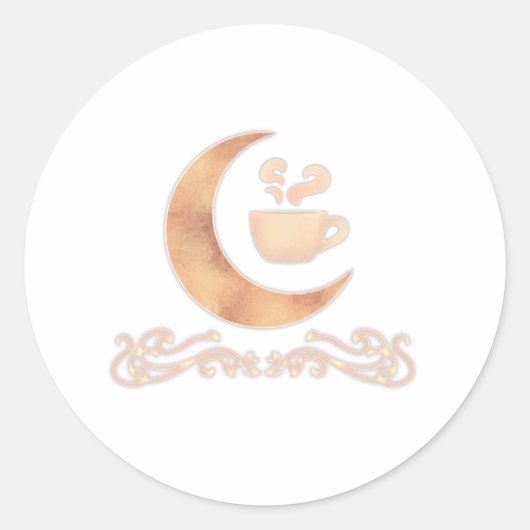 maanverlichte herfsten stickers (Voorkant)