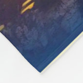 maanverlichte hertenstand fleece deken (Hoek)