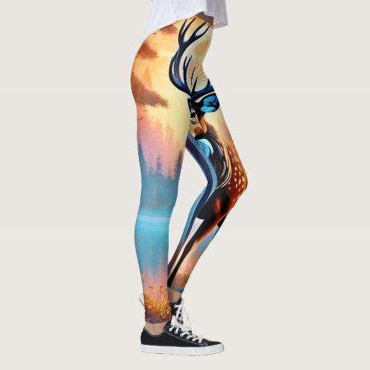 maanverlichte hertenstand leggings (Rechts)