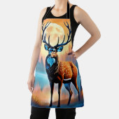 maanverlichte hertenstand schort (Insitu)