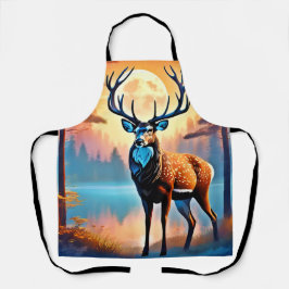 maanverlichte hertenstand schort