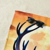 maanverlichte hertenstand strandlaken (In situ)