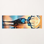 maanverlichte hertenstand yogamat (Achterkant (horizontaal))