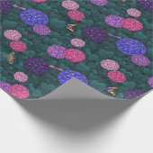 Maanverlichte Hortensiatuin Tin Medium Cadeaupapier (Hoek)