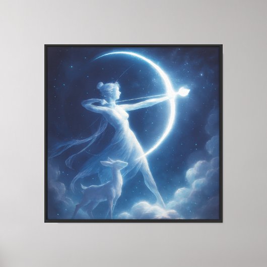 Maanverlichte Jageres van het Hemelse Rijk Canvas Afdruk (Voorkant)