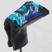 Maanverlichte Jungle Bewaker – Betoverde Uil Golfheadcover (3/4 voorkant)