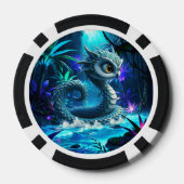 Maanverlichte Jungle Bewaker – Betoverde Uil Poker Chips (Achterkant)