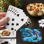 Maanverlichte Jungle Bewaker – Betoverde Uil Pokerkaarten (Insitu)