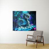 Maanverlichte Jungle Bewaker – Betoverde Uil Wandkleed (In Situ (horizontaal))