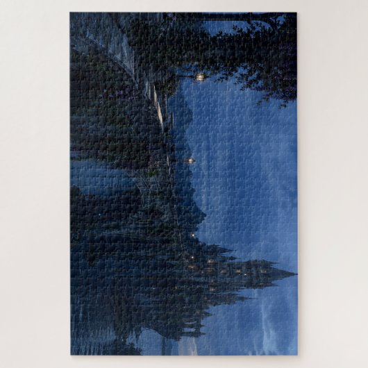 Maanverlichte Kasteelbrug Legpuzzel (Verticaal)