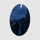 Maanverlichte Kasteelbrug Ornament (voorkant)