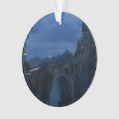 Maanverlichte Kasteelbrug Ornament (voorkant)