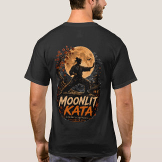 Maanverlichte Kata Halloween Karate T-shirt