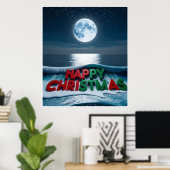 Maanverlichte kerst poster (Thuiskantoor)