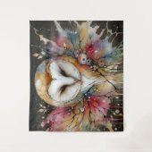 maanverlichte kijker wandkleed (Voorkant)