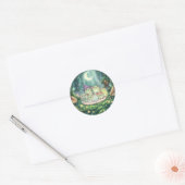 Maanverlichte Kikker Vrienden Bos Sticker (Envelop)