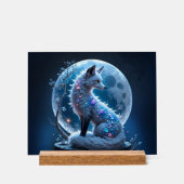 Maanverlichte Kristalvos – Bewaker van Stille Drom Acryl Bord (Voorkant)