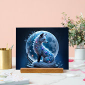Maanverlichte Kristalvos – Bewaker van Stille Drom Acryl Bord (Huwelijk)