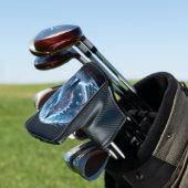 Maanverlichte Kristalvos – Bewaker van Stille Drom Golfheadcover (Insitu)