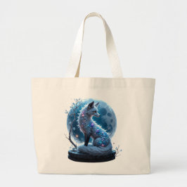 Maanverlichte Kristalvos – Bewaker van Stille Drom Grote Tote Bag