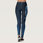 Maanverlichte Kristalvos – Bewaker van Stille Drom Leggings (Achterkant)