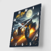 Maanverlichte kustcruise in een hot rod vierkante klok (Hoek)