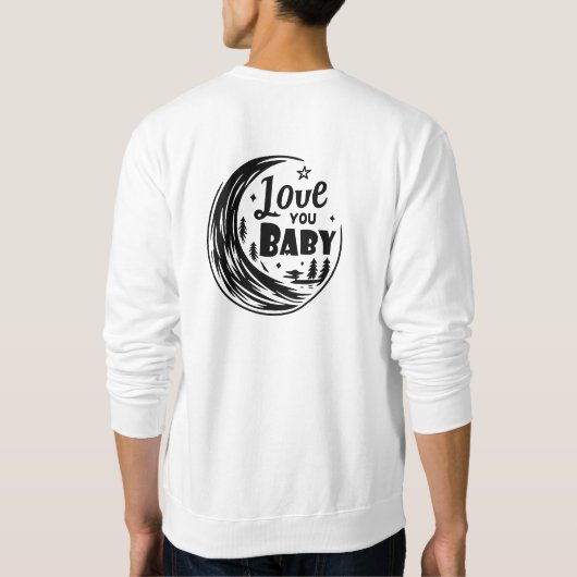 maanverlichte liefde trui (Achterkant)