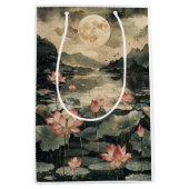 Maanverlichte Lotusmeer (1) Medium Cadeauzakje (Voorkant)