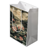 Maanverlichte Lotusmeer (1) Medium Cadeauzakje (Achterkant Gekanteld)