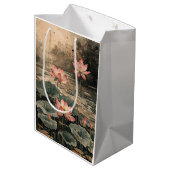 Maanverlichte Lotusmeer (3) Medium Cadeauzakje (Achterkant Gekanteld)