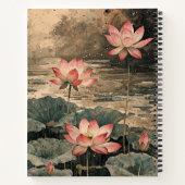 Maanverlichte Lotusmeer (3) Notitieboek (Achterkant)