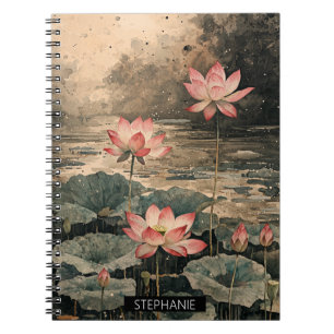 Maanverlichte Lotusmeer (3) Notitieboek