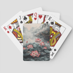 Maanverlichte Lotusmeer (5) Pokerkaarten