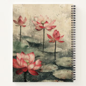 Maanverlichte Lotusmeer (6) Notitieboek (Achterkant)