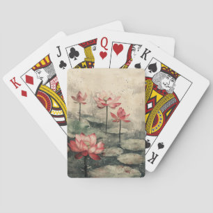 Maanverlichte Lotusmeer (6) Pokerkaarten